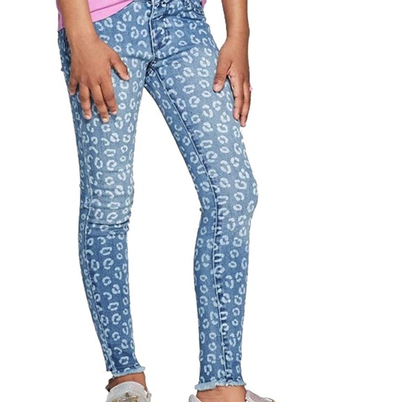 Cat & Jack Bottoms Cat Jack Girl Denim Jegging Leopard Size Poshmark